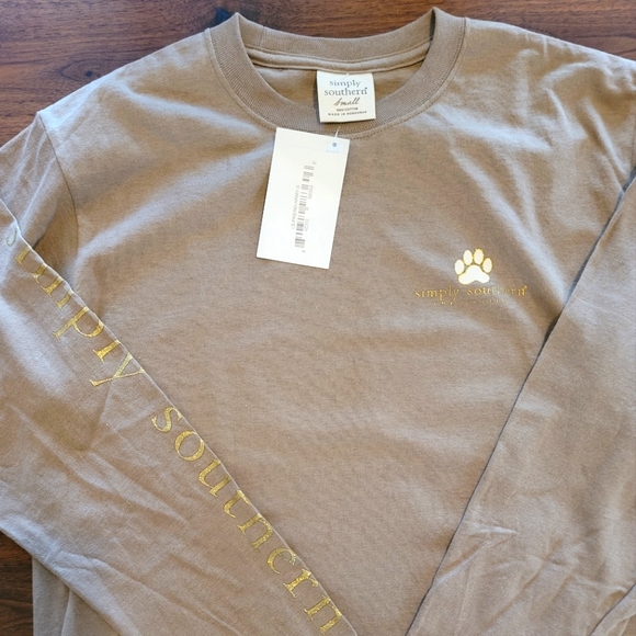 Simply Southern paw print long-sleeve t-shirt (NWT) - Picture 6 of 9